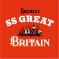 SS Great Britain logo with red background