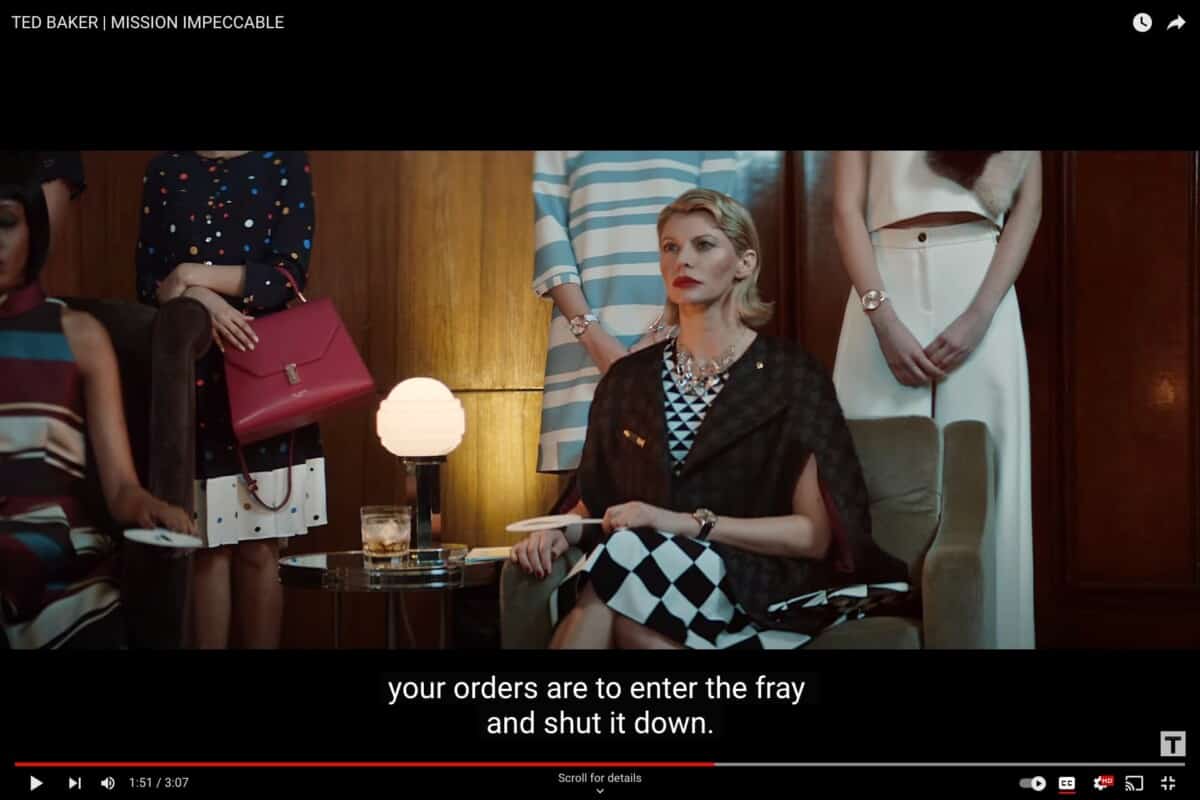 Screenshot of Mission Impeccable on YouTube