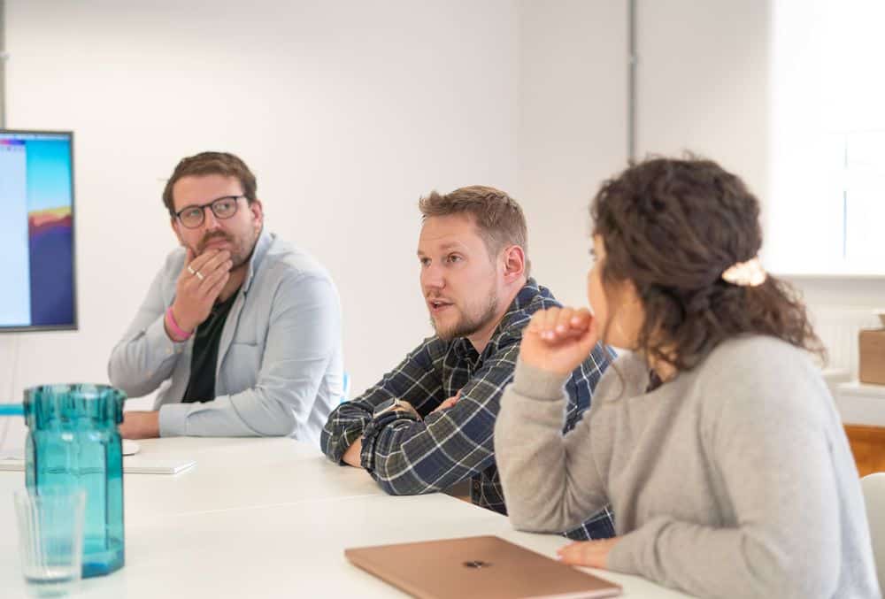 Website design meeting