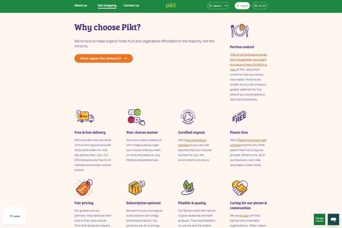 Screenshot of information about Pikt on its WordPress and WooCommerce site