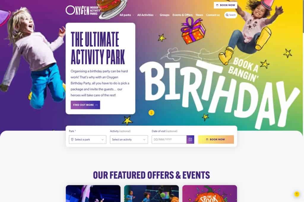 Screenshot of the Oxygen WordPress site to demonstrate how data-driven decision making using analytics tools drives conversions