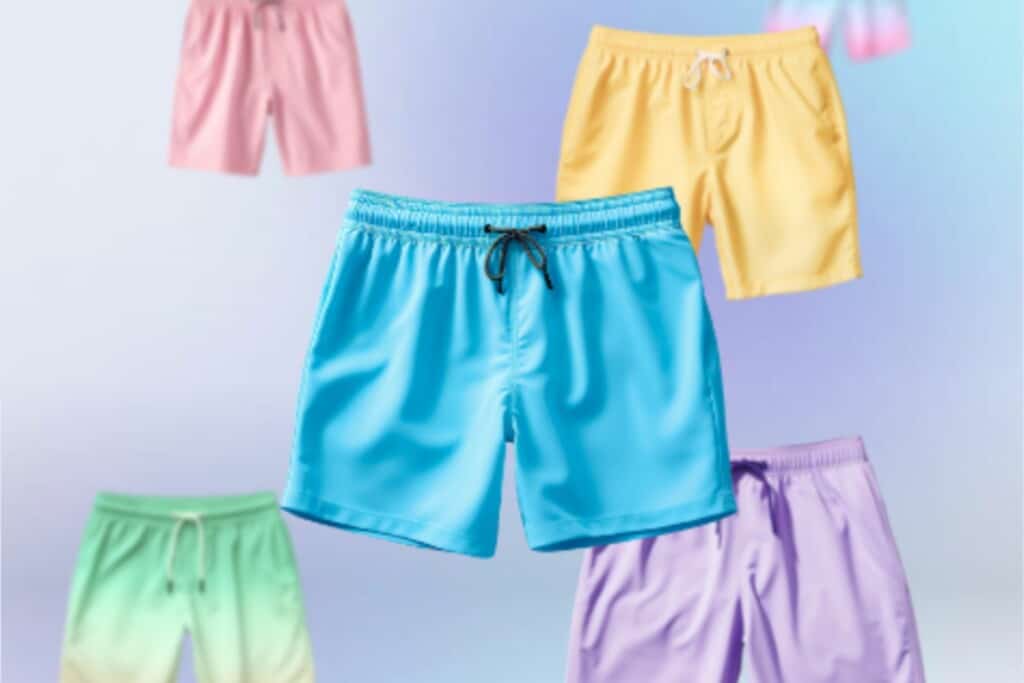 Screenshot from Shopify '24 Winter Edition showing product variations with the example of swimming shorts