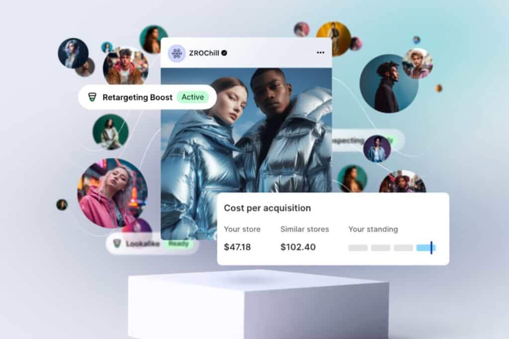 Screenshot from Shopify '24 Winter Edition showing an ad retargeting example