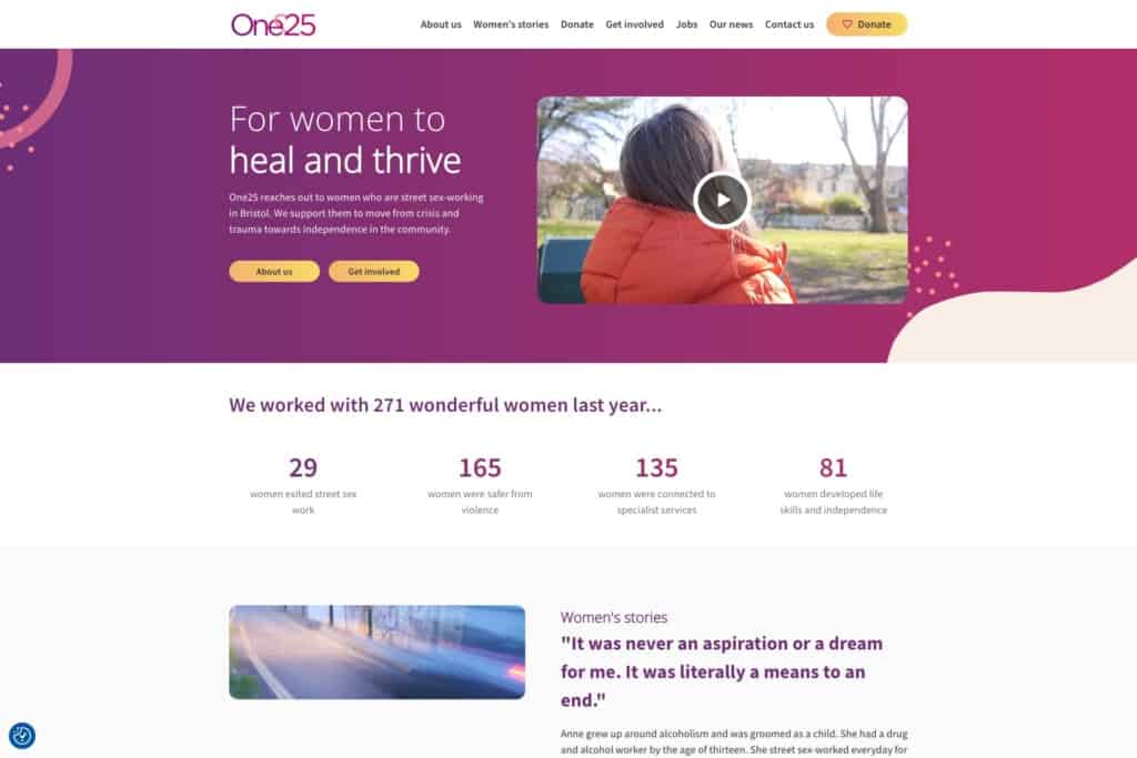 One25 homepage