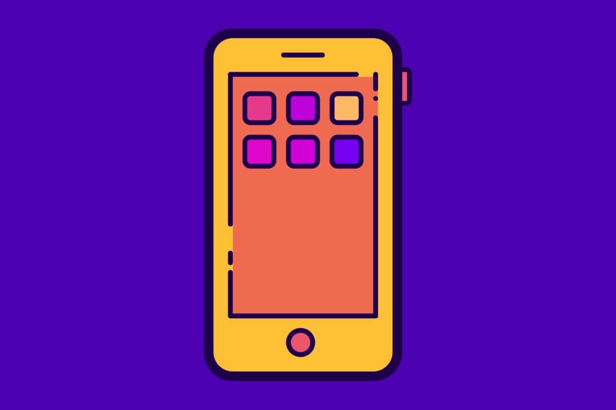 Graphic of mobile phone for blog post with tips for mobile optimisation