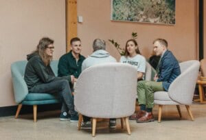 Atomic Smash team meeting