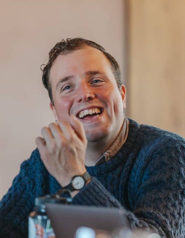 Steve in team meeting