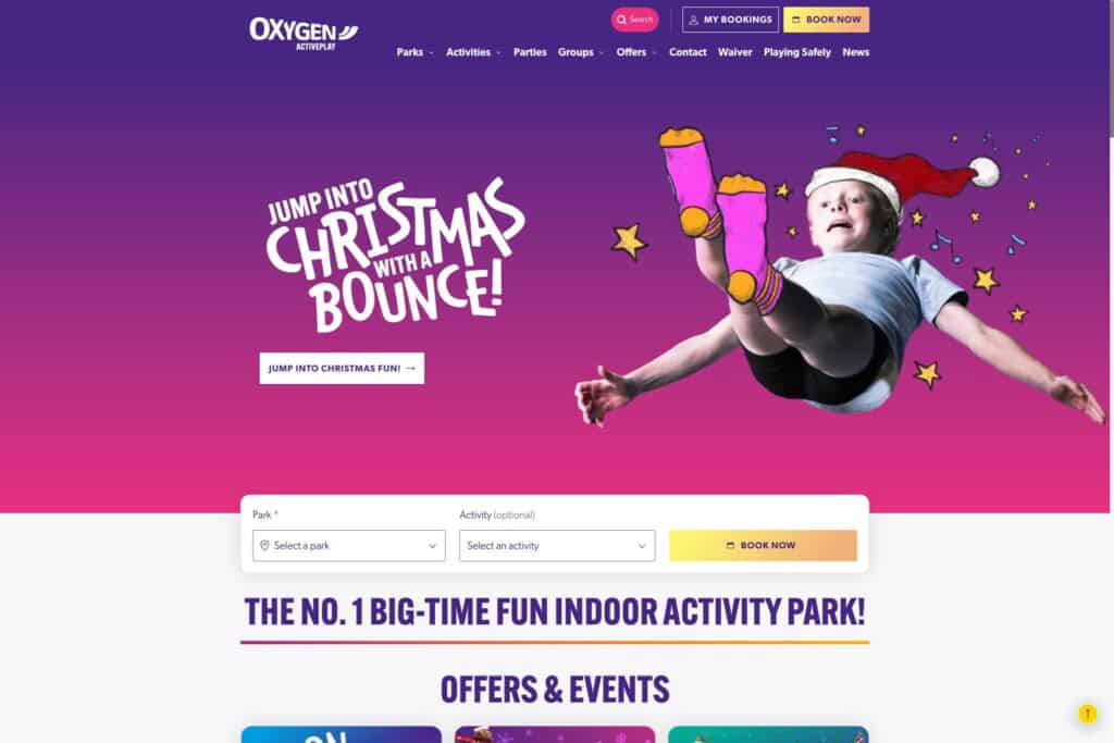 Oxygen Activeplay homepage