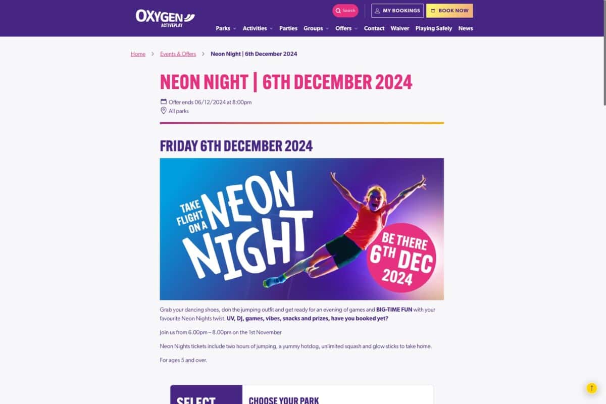 Oxygen Offers individual deal